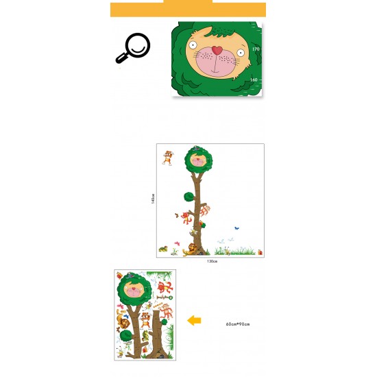 Sticker decorativ, masuratoare in forma de pom  140 cm, 126STK