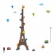 Sticker decorativ, masuratoare turnul Eiffel 210 cm, 120STK