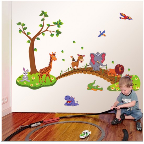 Sticker decorativ , podul cu animalute 135 cm, 96STK Sticker decorativ , podul cu animalute 135 cm, 96STK