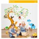Sticker decorativ, pomul  cu animalute  197 cm, 111STK
