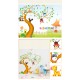 Sticker decorativ, pomul  cu animalute  197 cm, 111STK