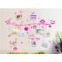 Sticker decorativ, sarma intinsa cu 9 rame foto 180 cm, 117STK