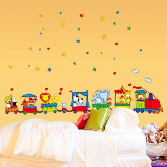 Sticker decorativ, trenuletul cu animale 175 cm, 105STK