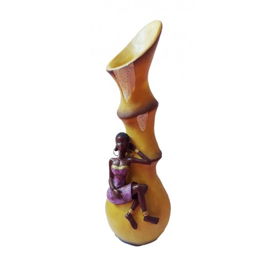 Vaza decorativa, Africana, 38 cm, 338IZ