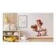 Sticker decorativ, Fetita si Catelul, Multicolor, 63 cm, 1294STK-4