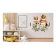 Sticker decorativ, Familia Regal Bufnita, Multicolor, 68 cm, 1295STK