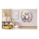 Sticker decorativ, Bufnita, Multicolor, 62 cm, 1296STK