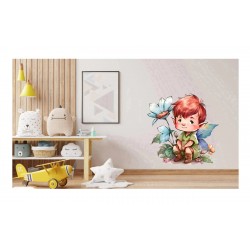 Sticker decorativ, Baiat, Multicolor, 61 cm, 1297STK-1
