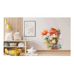 Sticker decorativ, Baiat, Multicolor, 62 cm, 1297STK-2