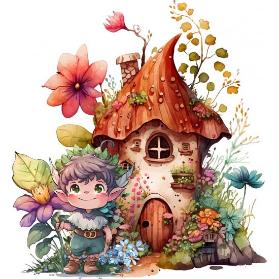 Sticker decorativ, Baiat, Multicolor, 65 cm, 1297STK-4
