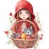 Sticker decorativ, Scufita Rosie, Rosu, 73 cm, 1298STK-4