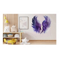Sticker decorativ, Aripi, Mov, 60 cm, 1303STK-9 Sticker decorativ, Aripi, Mov, 60 cm, 1303STK-9