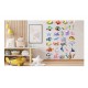 Sticker decorativ Animale Marine, Waterproof 90x60 cm, 1305STK
