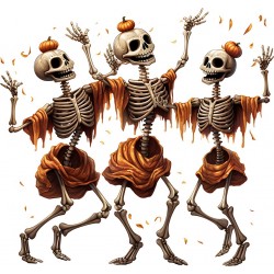 Sticker decorativ, Halloween, Waterproof, Portocaliu, 61 cm, 1306STK-11