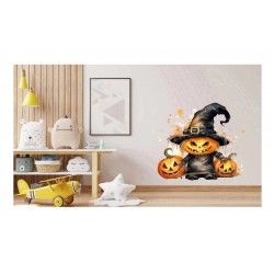 Sticker decorativ, Halloween, Waterproof, Negru, 60 cm, 1306STK-15