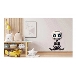 Sticker decorativ, Halloween, Waterproof, Alb, 85 cm, 1306STK-2