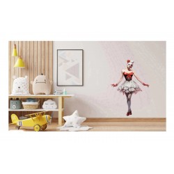 Sticker decorativ, Zombie, Waterproof, Rosu, 90 cm, 1306STK-8