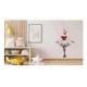 Sticker decorativ, Zombie, Waterproof, Rosu, 90 cm, 1306STK-8