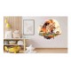 Sticker decorativ, Leu, Portocaliu, 62 cm, 1307STK-4 Sticker decorativ, Leu, Portocaliu, 62 cm, 1307STK-4