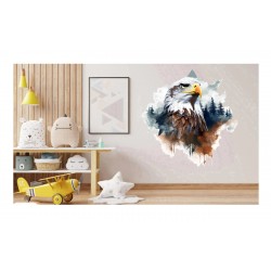 Sticker decorativ, Vultur, Alb, 62 cm, 1307STK-6