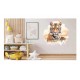 Sticker decorativ, Tigru, Portocaliu, 63 cm, 1307STK-7