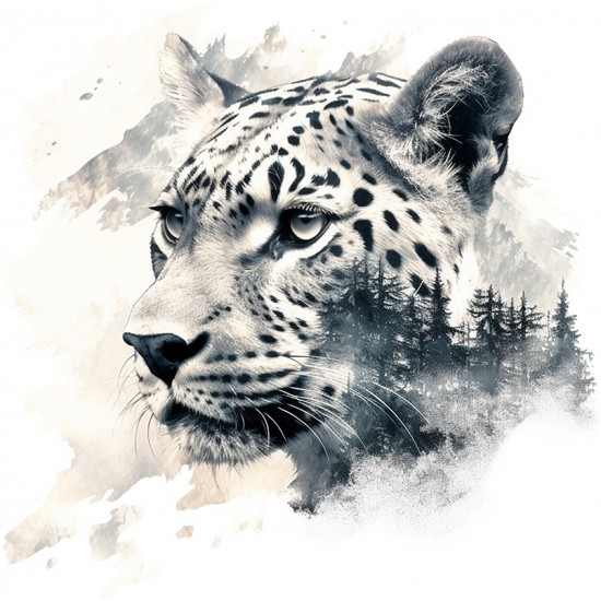 Sticker decorativ, Jaguar, Negru, 60 cm, 1307STK-9 Sticker decorativ, Jaguar, Negru, 60 cm, 1307STK-9