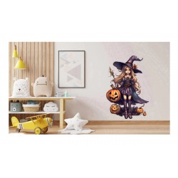 Sticker decorativ, Halloween, Mov, 75 cm, 1308STK-1 Sticker decorativ, Halloween, Mov, 75 cm, 1308STK-1