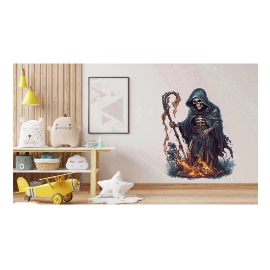 Sticker decorativ, Halloween, Negru, 80 cm, 1308STK-10