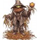 Sticker decorativ, Halloween, Gri, 69 cm, 1308STK-11