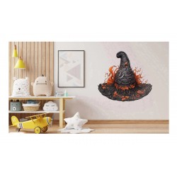 Sticker decorativ, Halloween- Palarie, Negru, 62 cm, 1308STK-2 Sticker decorativ, Halloween- Palarie, Negru, 62 cm, 1308STK-2