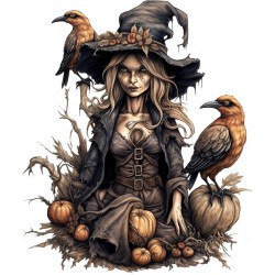 Sticker decorativ, Halloween, Negru, 71 cm, 1308STK-4