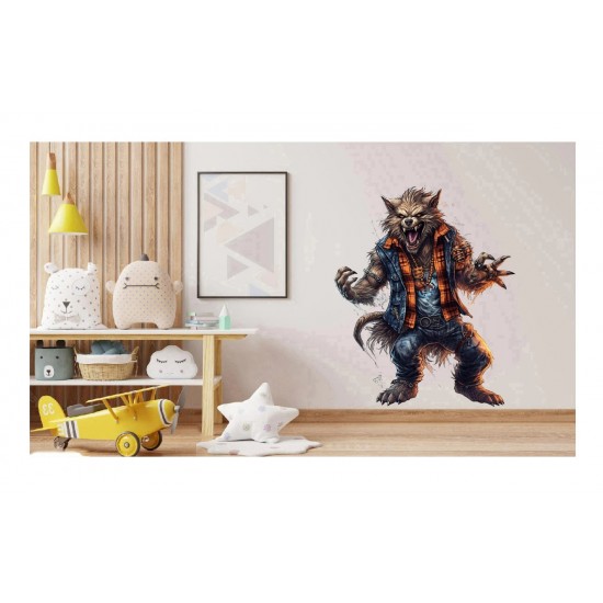 Sticker decorativ, Halloween, Negru, 75 cm, 1308STK-6