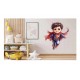 Sticker decorativ Baiat Supererou, Rosu, 67 cm, 1309STK-10