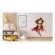Sticker decorativ Fata Supererou, Rosu, 71 cm, 1310STK-11