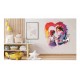 Sticker decorativ Mama si Copilul, Rosu, 68 cm, 1312STK