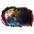Sticker decorativ, Planeta, Albastru, 90 cm, 1315STK-4