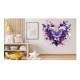 Sticker decorativ Fluture, Mov, 61 cm, 1316STK-2