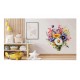Sticker decorativ, Flori Salbatice, Albastru, 62 cm, 1319STK