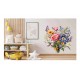 Sticker decorativ, Flori Salbatice, Multicolor, 62 cm, 1319STK-10 Sticker decorativ, Flori Salbatice, Multicolor, 62 cm, 1319STK-10