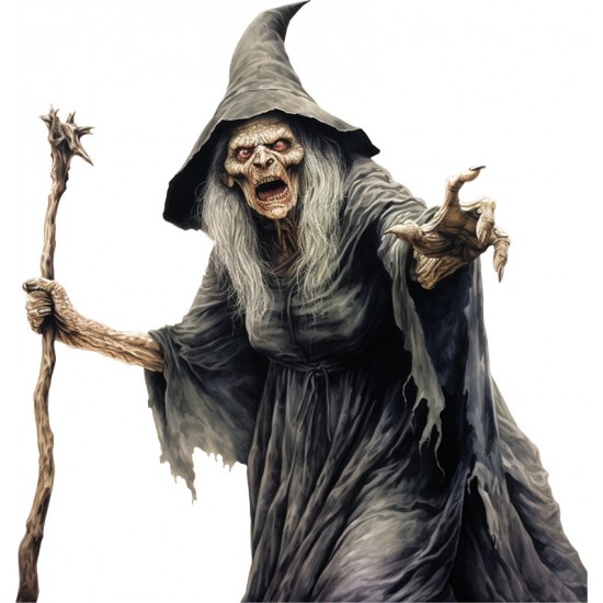 Sticker decorativ, Horror, Negru, 63 cm, 1321STK-16
