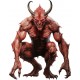 Sticker decorativ, Horror, Rosu, 76 cm, 1321STK-17