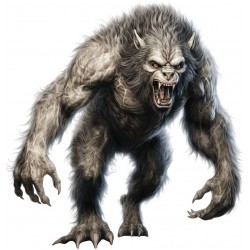 Sticker decorativ, Horror, Gri, 62 cm, 1321STK-18