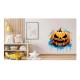 Sticker decorativ, Dovleac Halloween, Portocaliu, 72 cm, 1322STK