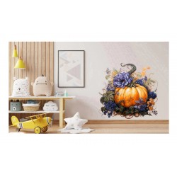 Sticker decorativ, Dovleac, Portocaliu, 62 cm, 1322STK-3 Sticker decorativ, Dovleac, Portocaliu, 62 cm, 1322STK-3