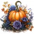 Sticker decorativ, Dovleac, Multicolor, 62 cm, 1322STK-4