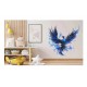 Sticker decorativ, Pasarea Phoenix, Albastru, 63 cm, 1323STK-5