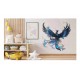 Sticker decorativ, Pasarea Phoenix, Turcoaz, 61 cm, 1323STK-6