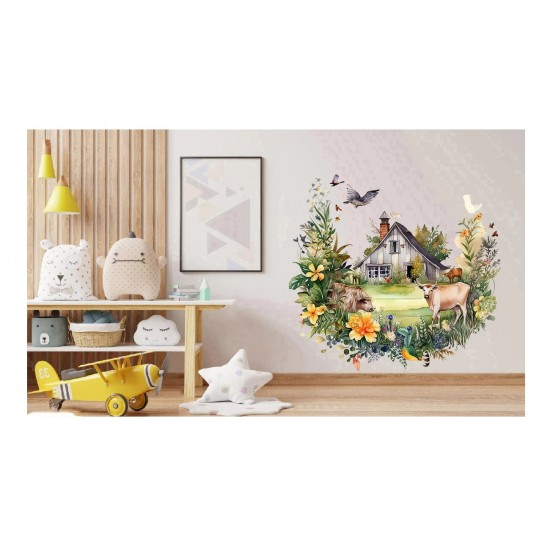 Sticker decorativ, Ferma, Verde, 63 cm, 1324STK-2 Sticker decorativ, Ferma, Verde, 63 cm, 1324STK-2