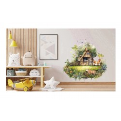 Sticker decorativ, Ferma, Verde, 65 cm, 1324STK-5