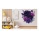 Sticker decorativ, Flori, Mov, 60 cm, 1325STK-3